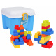 Set of Soft Blocks + Chair Storage Space Blue