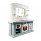 Doloni Play kitchen Turquoise + accessories 34 pcs