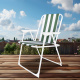 Aga Folding Chair OXFORD MR2125 Green with Stripes
