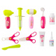 Medical trolley with ECG examination pink ISO 8245