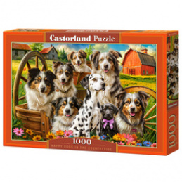 Puzzle 1000-piece Happy Dogs In The Countryside C-105410-2 universal