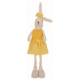 Fabric bunny on telescopic legs 75 cm girl