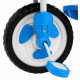 Children's tricycle Elephant Blue + sounds + canopy + barrier + footrest + handle + runners + storage space
