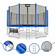 Aga SPORT PRO Trampoline 500 cm Blue + Safety Net + Ladder + Shoe Pocket