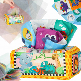 Sorter box for sensory Montessori plush numbers and letters