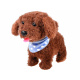 Interactive dog walking and barking ZA2857 - Brown