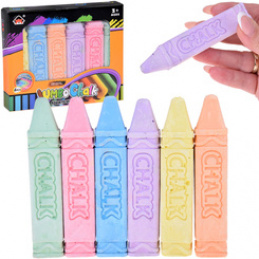 Large Colored Chalk for Drawing – 6 Pieces For Blackboard and Pavement ZA5582 Universal