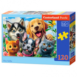 Puzzle 120 pieces Pets Selfie B-13609-1 universal
