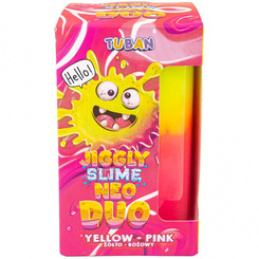 Tuban Jiggle Slime Neo Duo two-colored 430g yellow-pink ZA5649 universal