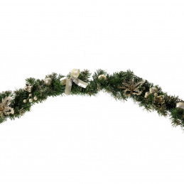 Aga Christmas Garland with Ornaments 180 cm Gold