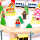 Aga4Kids Wooden Train Set 108 Pieces with Battery
