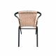 Aga Garden Chair RATTAN Black/Beige