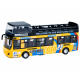 Metal double decker bus ZA2094 - yellow