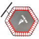Aga Smart FITNESS Trampoline 130 cm Red + handle