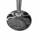 Aga 2x Bar Stool Silver/Black-White