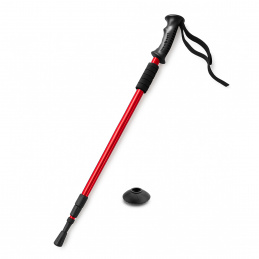 Aga Trekking Poles AntiShock 61–135 cm Red