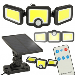 LED solar lamp 3-in-1 with dusk motion sensor