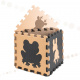Aga Contrast Foam Puzzle 85 cm x 85 cm 9 pieces Brown