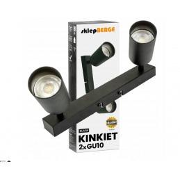 Ceiling spotlight LED VIKI-X 2x GU10 - black