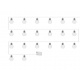 LED light chain bulbs warm white 20pcs ISO 8623