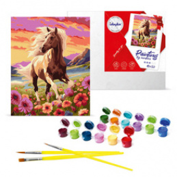 Paint by Numbers Set Charming Horse KHO6584 40x50 AP0033 Universal