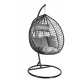 Aga Hanging Chair ORTA MR4200B-LG Black/Grey