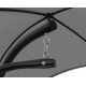 Aga Garden Hanging Lounger with Canopy Dark Grey