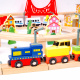 Aga4Kids Wooden Train Set 108 Pieces with Battery