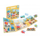 Magnetic Construction Site Puzzle + Booklet