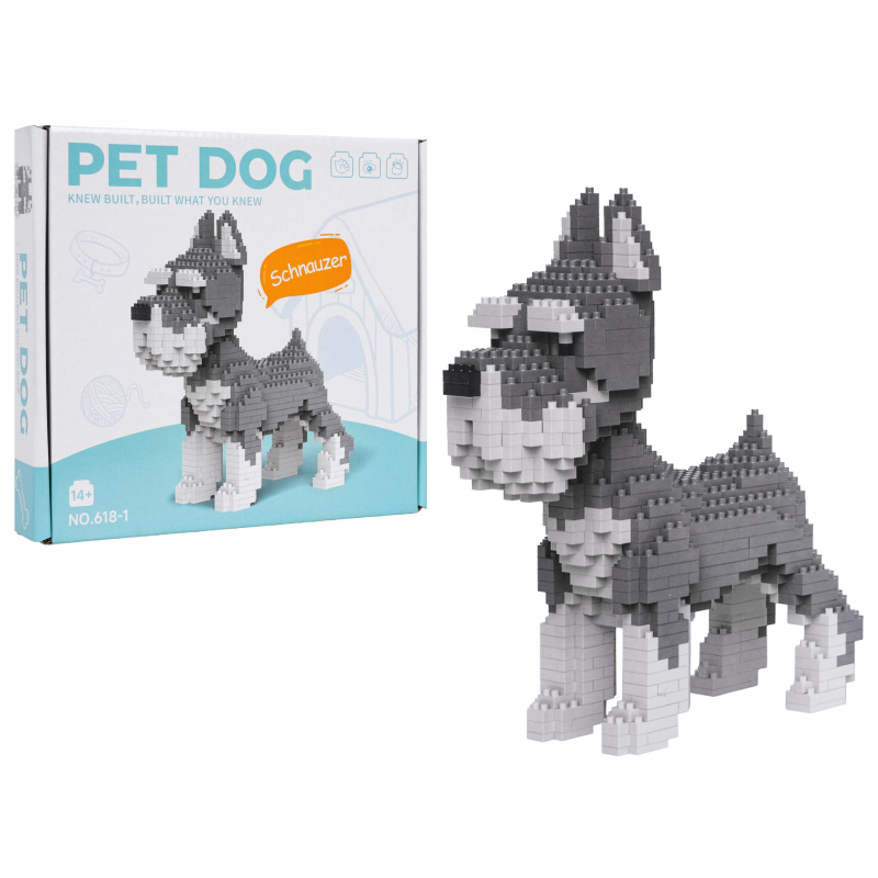 Set of 800 Blocks. Schnauzer