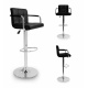 Aga Bar chair with arms Black