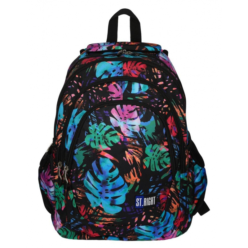 St.RIGHT School backpack four chamber Exotic Garden
