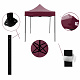 Aga Sales Stand without Sidewalls 2x2 m Dark Red