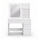 Aga Dressing Table with Mirror and Lighting Matte White