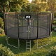 Aga SPORT PRO Trampoline 518 cm Black + Safety Net + Ladder + Shoe Pocket