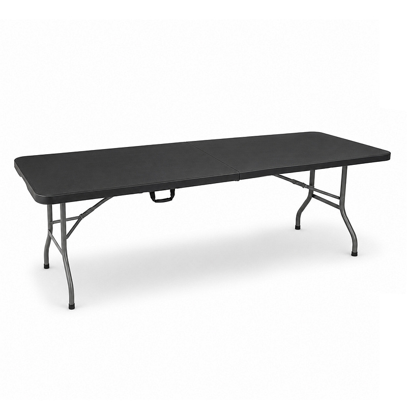 Aga Garden Folding Table 240x74x74 cm Black