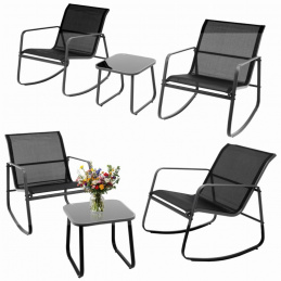 Garden furniture set - table and two rocking chairs