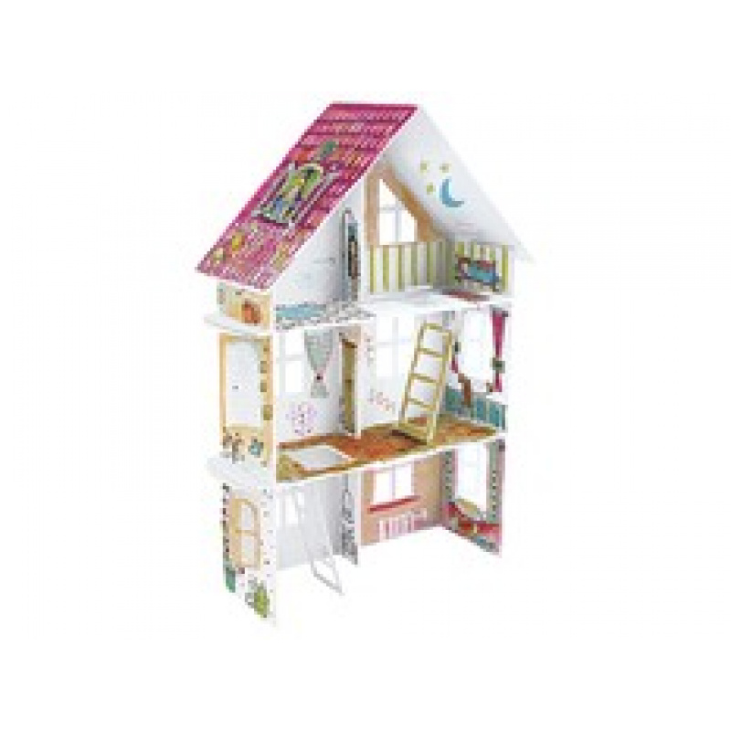 MONUMI 3D Foldable Coloring XXL Street House Spring 4+