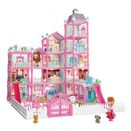 B22M DOLLHOUSE VILLA 6 LEVELS FURNITURE 374pcs