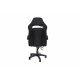 Aga Office chair Black - Blue with footrest