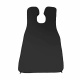 Aga Beard Shaving Apron with Suction Cups for Mirrors Black