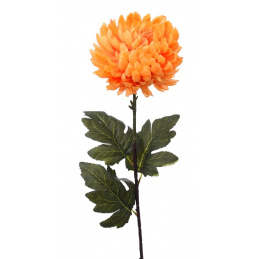 One artificial flower orange Chrysanthemum - 80 cm