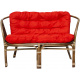 Aga Rattan set BAHAMA Grey Red
