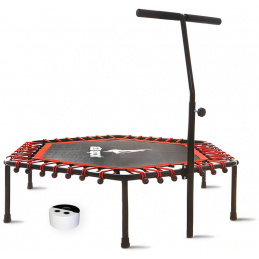 Aga Smart FITNESS Trampoline 130 cm Red + handle