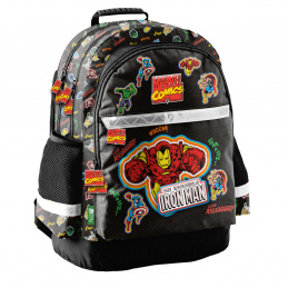 Paso School Backpack Three-Compartment Iron Man