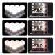 Aga Dressing Table with Mirror and LED Lighting + Stool Matte White