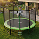 Aga SPORT PRO Trampoline 305 cm Light Green + Safety Net + Ladder