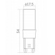 LED bulb - G9 - 5W - 450lm - warm white