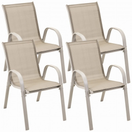 4 x Fiesta Garden Chairs - Beige