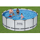 Steel Pro MAX Pool 396x122 13FT BESTWAY 5in1 Rack + Accessories